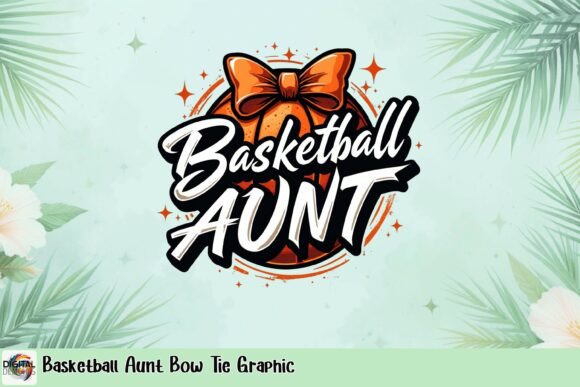 Basketball Aunt Bow Tie Graphic: Adding Personality to Team Spirit