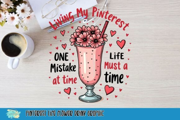Embracing Whimsy: The Pinterest Life Flower Drink Graphic