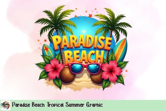 Infuse Summer Vibes with the Paradise Beach Graphic