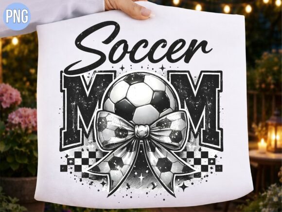 Soccer Mom Ball Bow Sports Graphic PNG: A Designer's Guide