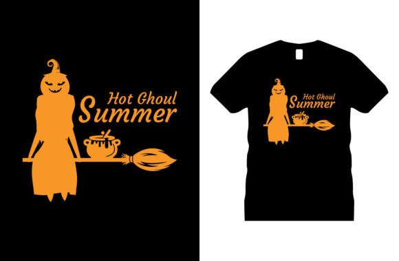Summer Halloween Graphic T-shirt Design