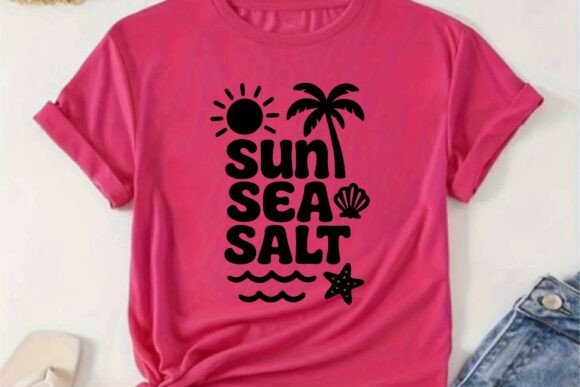 Sun Sea Salt Seashell Summer Graphic SVG: Your Next Go-To Design Asset