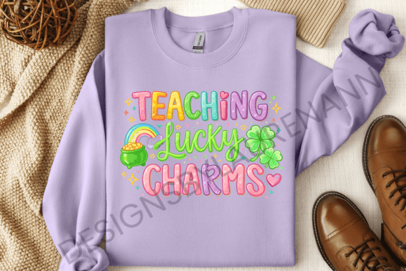 Teaching Lucky Charms Graphic: A Creative Font for Modern Projects