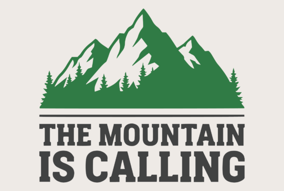 The Mountain is Calling Vector Graphic: A Design Asset for the Wild at Heart
